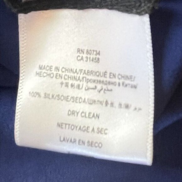 BCBGMaxAzria Silk Cami Sleeveless Blouse Womens XS Blue Summer - Picture 6 of 8